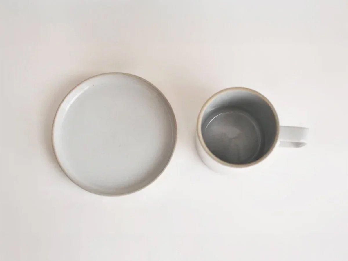 ハサミポーセリンのギフト】 マグソーサーセット S 2色セット（グレー