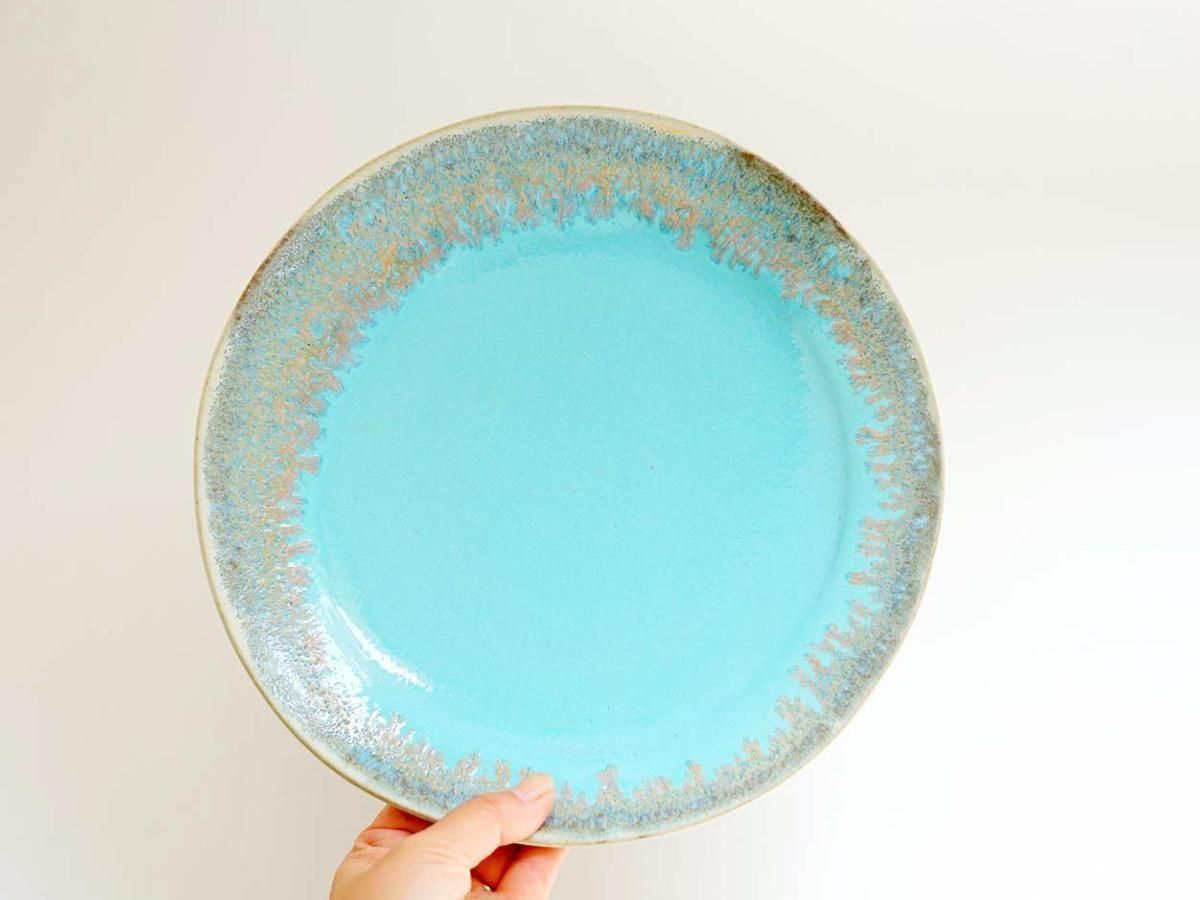 〈山茶椀〉浅鉢 リム浅鉢 8寸 やまばれ陶房 | うつわと灯り threetone［正規取扱店］