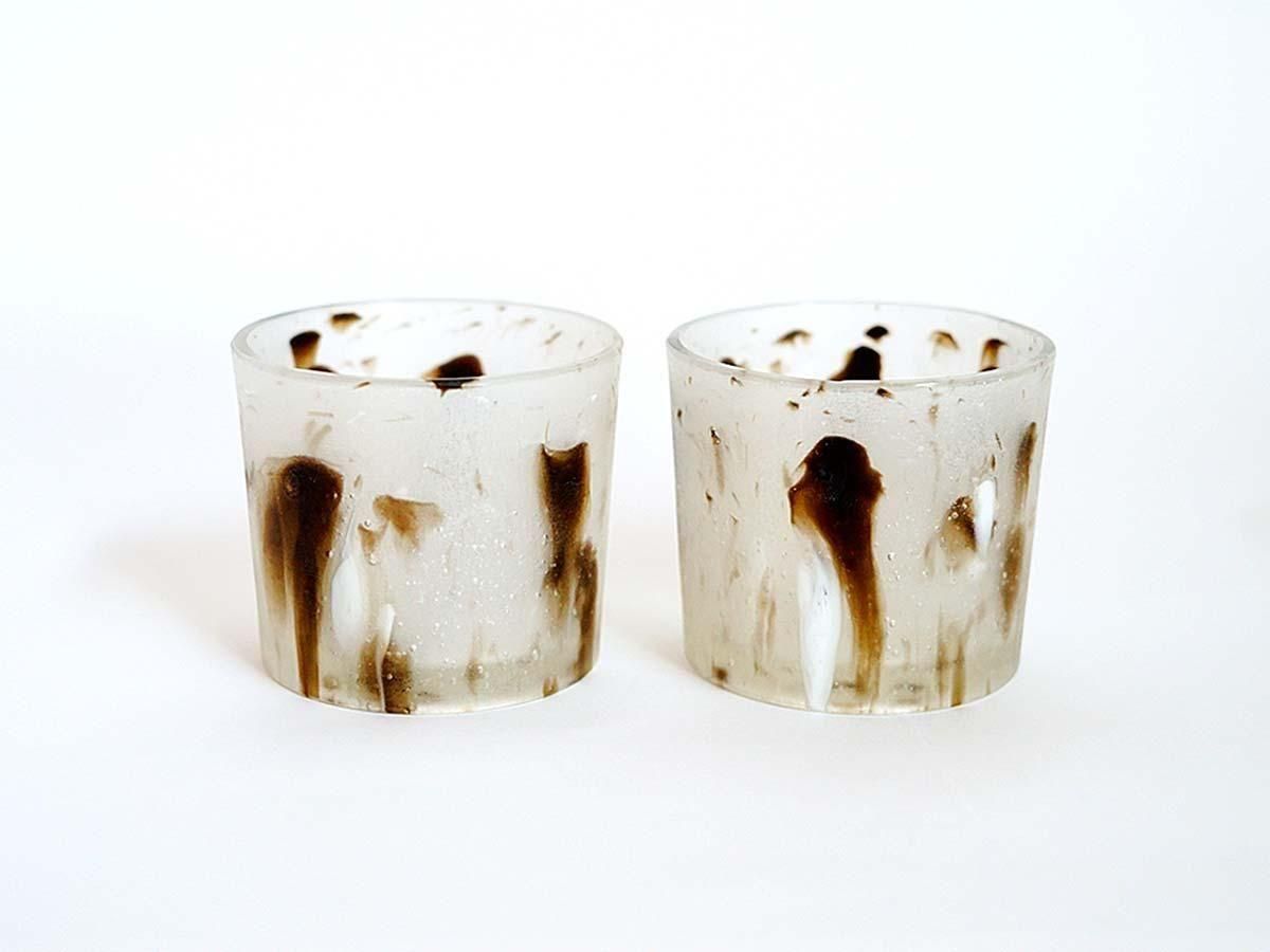 パートドヴェール ペアグラス パート・ド・ヴェール グラス ブラウン 宮木英至 | うつわと灯り