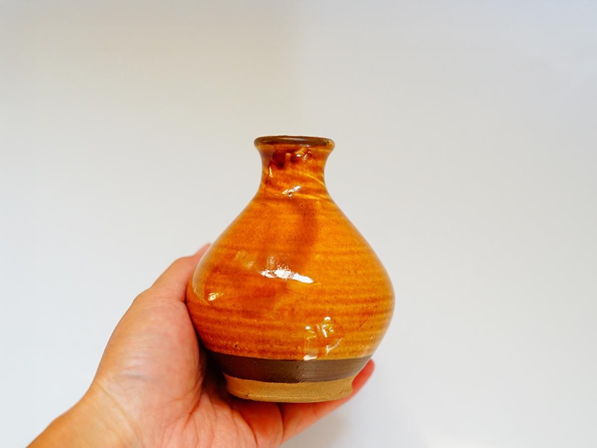 一輪挿し 飴色見 小鹿田焼 坂本浩二窯 | うつわと灯り threetone