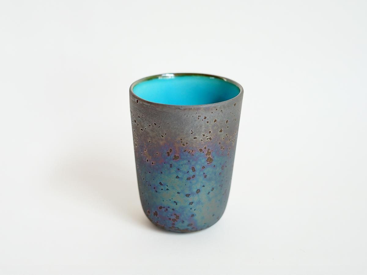 kanayama　パートドヴェール7器 パート・ド・ヴェール プレート W31cm ブルー 宮木英至 | うつわと灯り