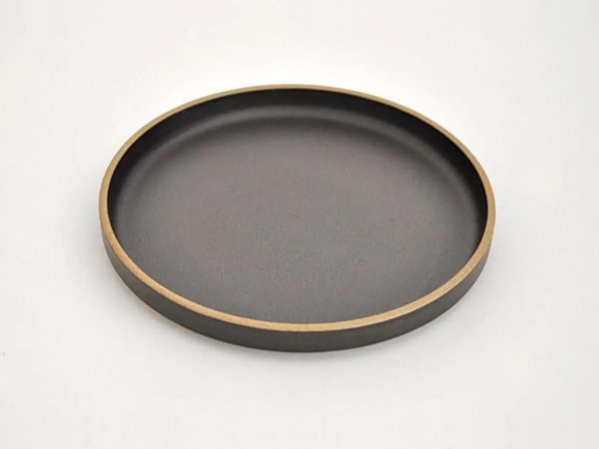 ハサミポーセリンのプレート 18.5cm ブラック【HPB003