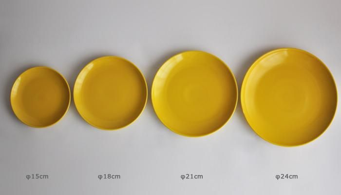 プレート 18cm イエロー［13208］ | Common・コモン［online shop］