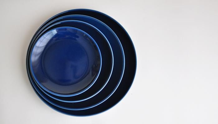 プレート 18cm ネイビー・紺［13209］ | Common・コモン［online shop］