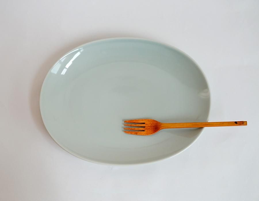 オーバルプレート 27cm グレー・灰色 ［13219］ | Common・コモン