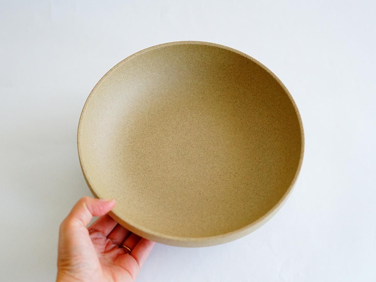 ハサミポーセリンのラウンドボウル 22cm ナチュラル 【HP033