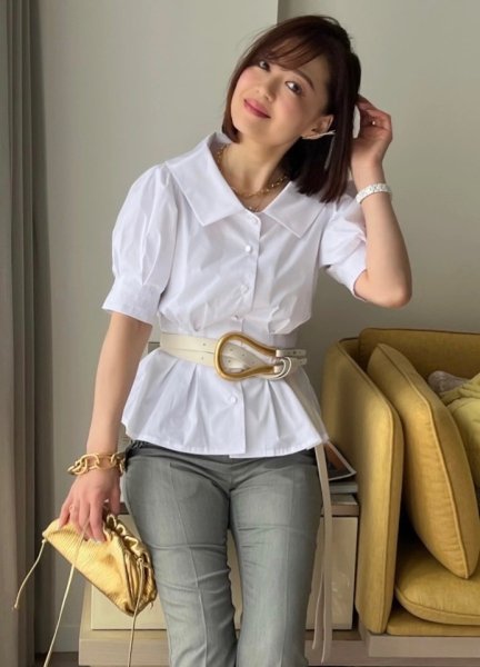 audrey blouse【white】SALE 30%OFF
