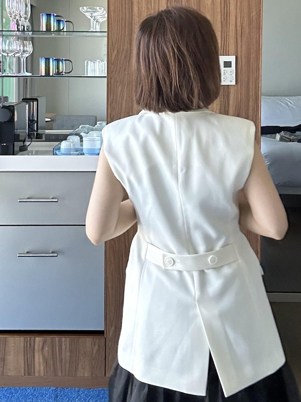 ジャケットジレ【ﾎﾜｲﾄ】