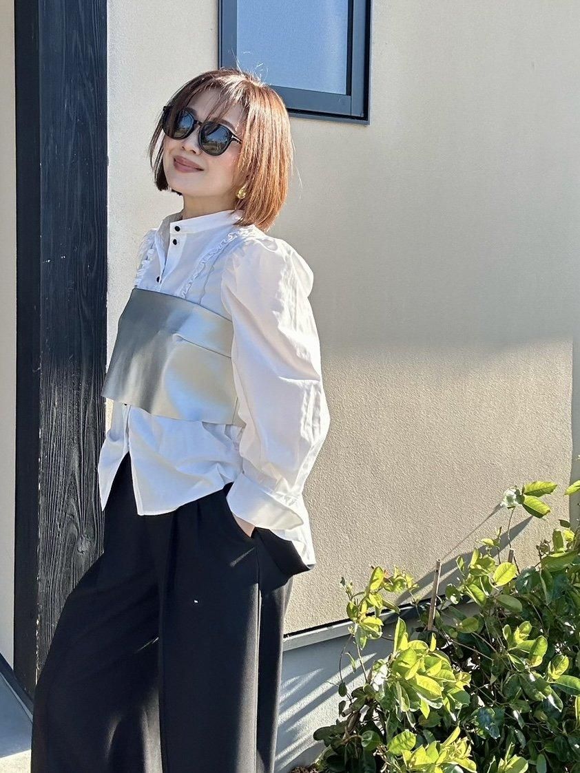 エコレザーキャミ【シルバー】