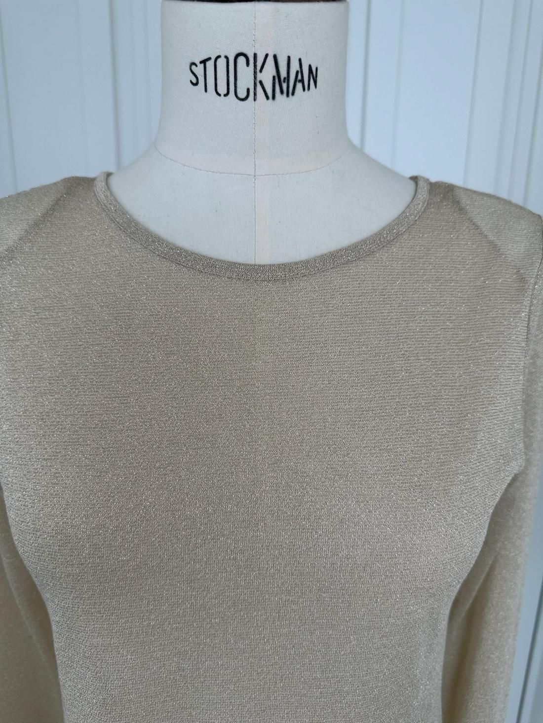 キラキラショルダーロンT【ｺﾞｰﾙﾄﾞ】