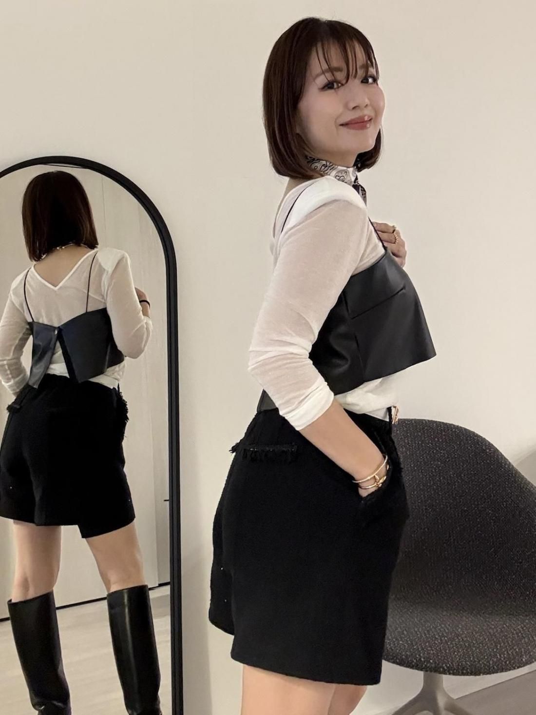 キラキラショルダーロンT【ﾎﾜｲﾄ】