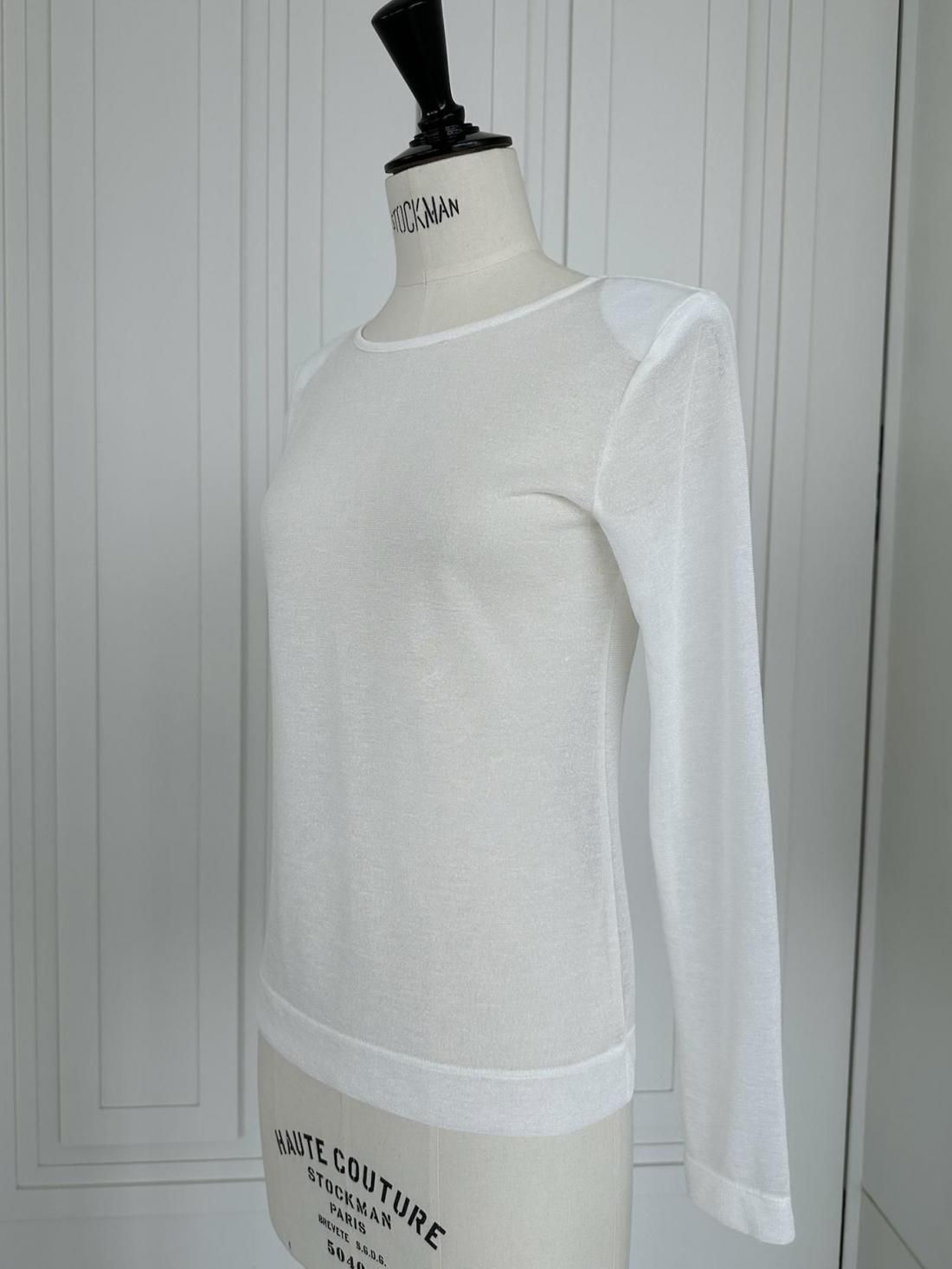 キラキラショルダーロンT【ﾎﾜｲﾄ】