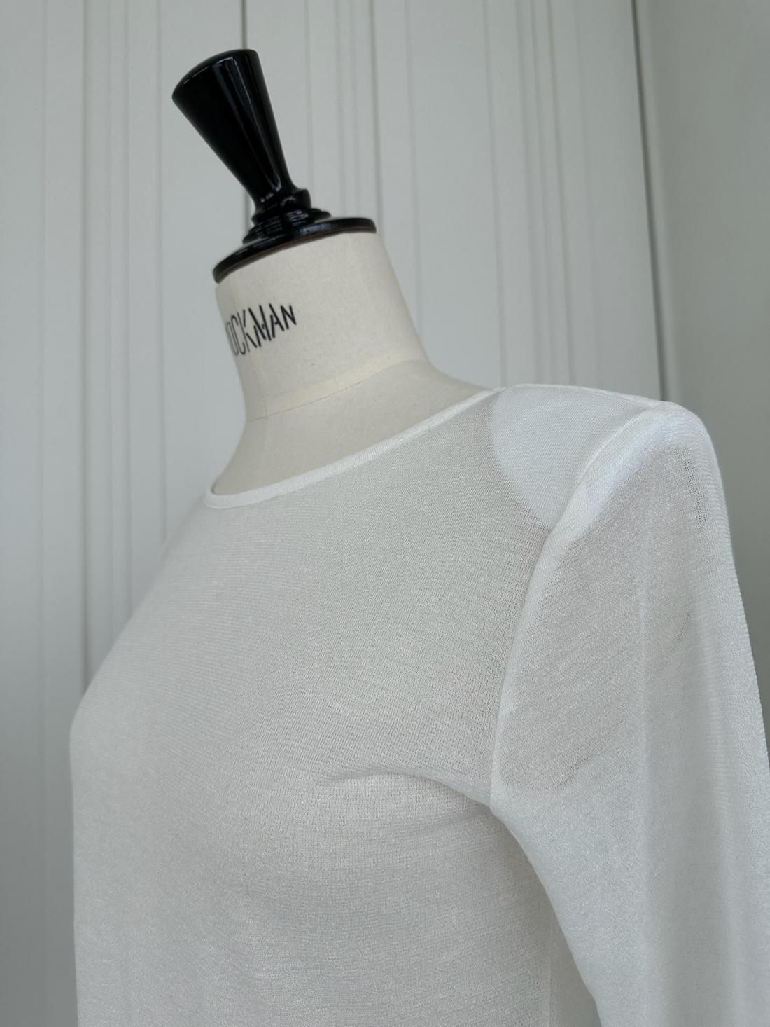 キラキラショルダーロンT【ﾎﾜｲﾄ】