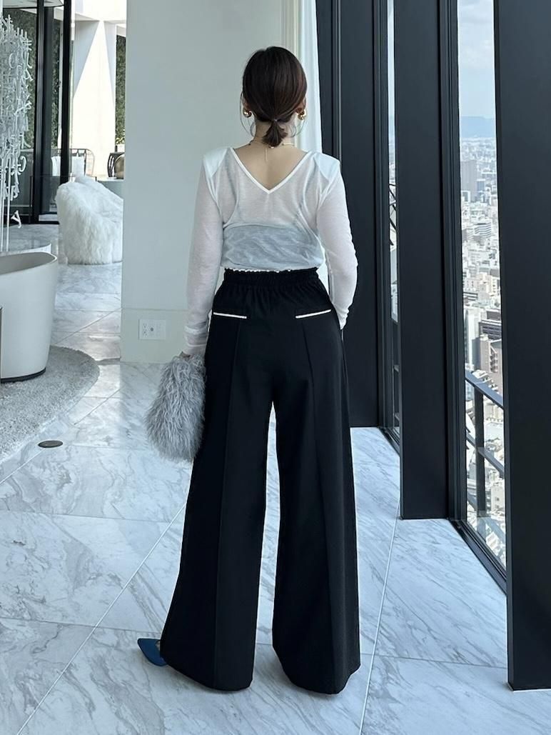 キラキラショルダーロンT【ﾎﾜｲﾄ】