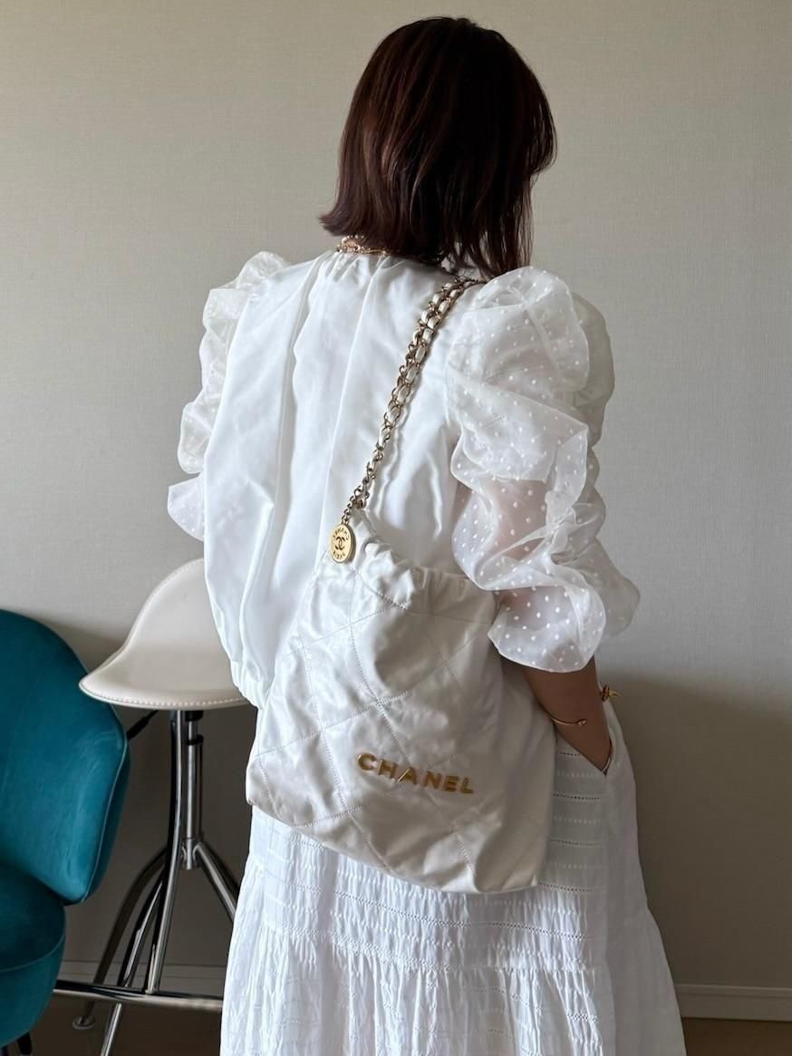 ドットブルゾン【ﾎﾜｲﾄ】