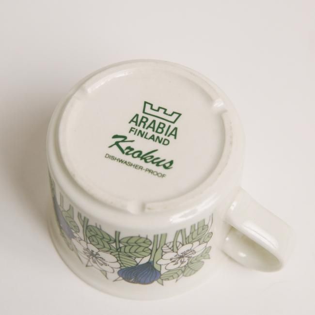 Arabia Krokus coffee cup saucer / アラビア クロッカス