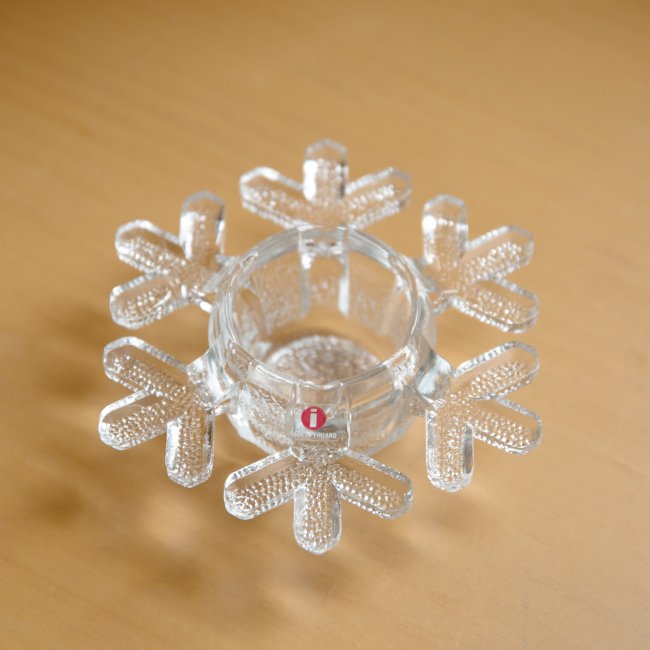 Iittala Nuutajarvi Valto Kokko Snow Crystal Candleholder/ å ̡ ȡå ɥۥ