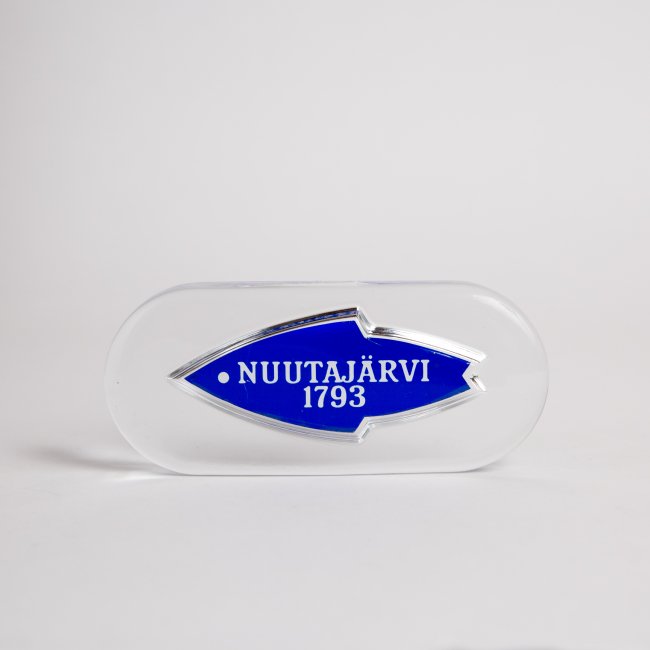 Nuutajarvi Brandlogo object Blue / ヌータヤルヴィ ブランドロゴ ...