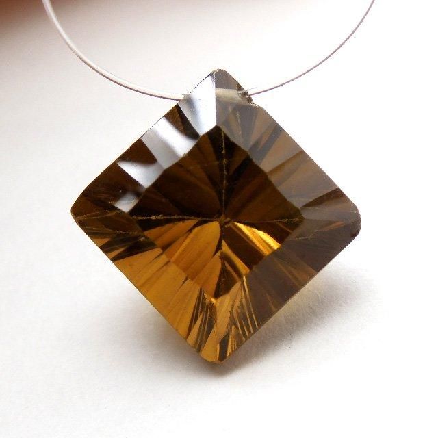 スモーキーシトリン スモーキーシトリン ひし形カット 1粒売り - 魔石屋.com