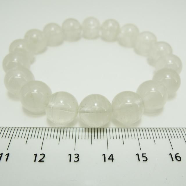 アクセサリー】 千層ホワイトファントム水晶 11mm丸珠