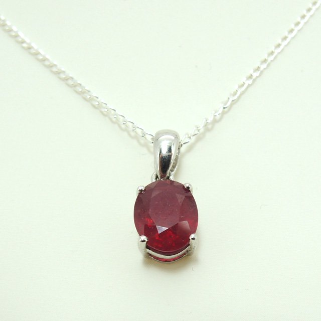 【アクセサリー】 ルビー ペンダントトップ SLV925 - 魔石屋.com