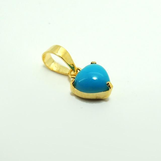 アクセサリー】 ターコイズ ペンダントトップ K18 - 魔石屋.com