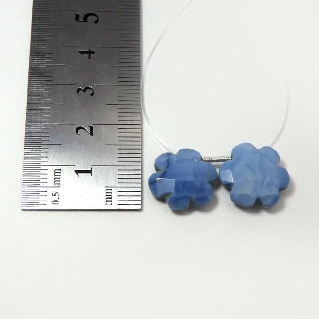 ブルーオパール ペアストーン [B] 1pair 2pcs 天然石 ビーズ 楽天市場】ブルー（種類（宝石）オパール）（天然石（ビーズ