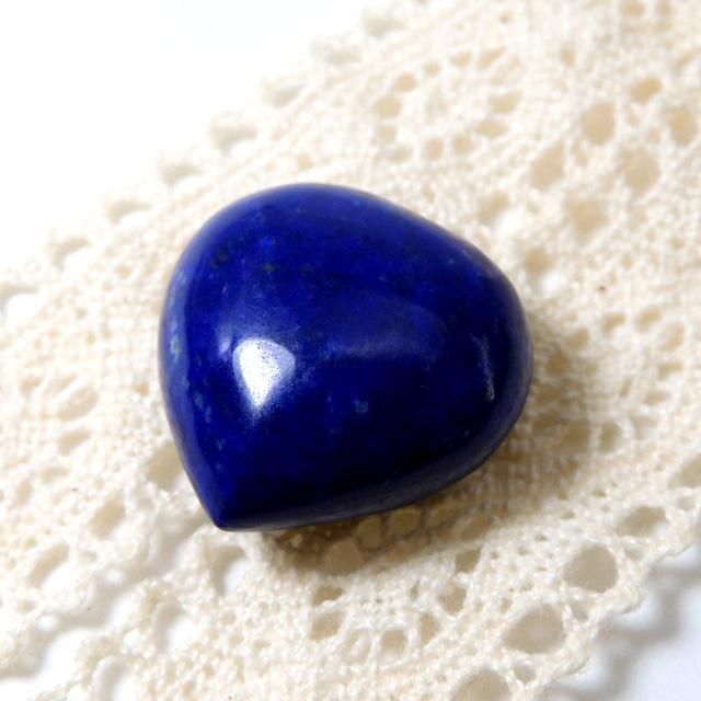 ラピスラズリ ハート (片穴) 1粒売り - 魔石屋.com