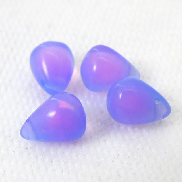 パープルカラーオパール ドロップ 4粒売り - 魔石屋.com