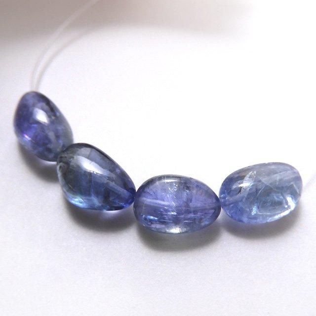 ★バイカラータンザナイト 大粒タンブル ビーズ⑥(SA~SA+) ☆バイカラータンザナイト 大粒タンブル ビーズ⑥(SA~SA+) バイ