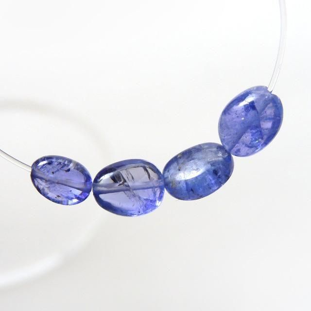 ★ヘマタイトinタンザナイト オーバル型 大粒ルースA(珍品！ SA+) タンザニア産タンザナイト1石ルース（5×3mm,オーバルカット