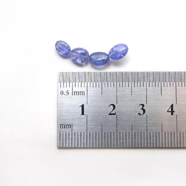 ★ヘマタイトinタンザナイト オーバル型 大粒ルースA(珍品！ SA+) タンザニア産タンザナイト1石ルース（5×3mm,オーバルカット