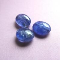 タンザナイト オーバル (タンブル) 3粒売り - 魔石屋.com