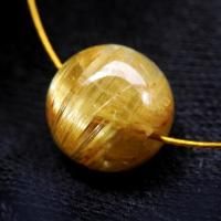 ゴールドルチルAAA 約12.5〜13.0mm 8粒売り Rutile Quartz ルチルクォーツ - 魔石屋.com（天然石ビーズ・粒売り）