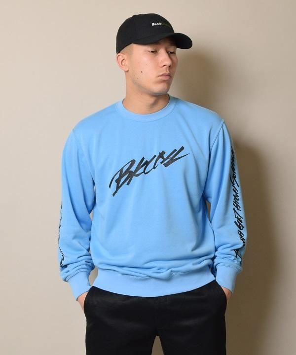 Back Channel】SLEEVE PRINT CREW SWEAT