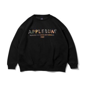 【APPLEBUM】“APPLEBUM × CRSB raidback fabric” OVERSIZE CREW SWEAT