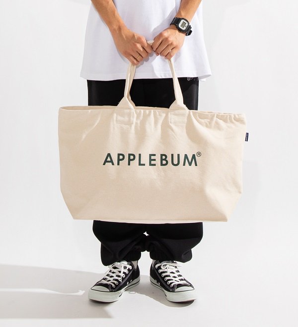 APPLEBUM】LOGO ZIP TOTEBAG