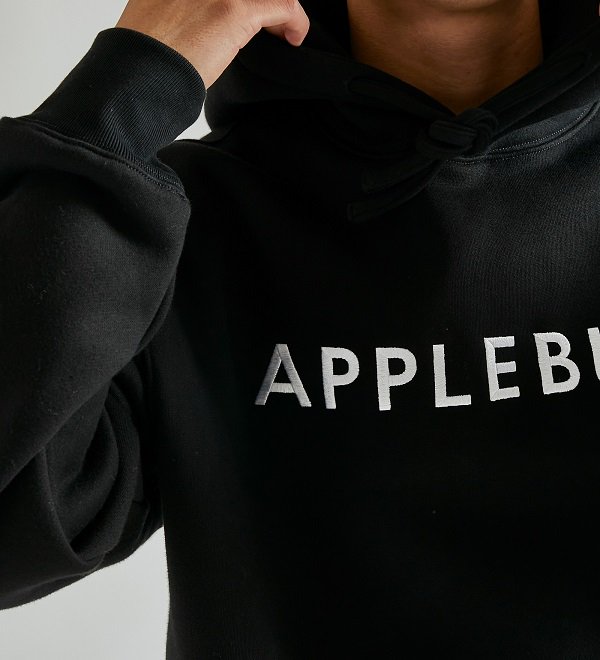 APPLEBUM】LOGO EMBROIDERY SWEAT PARKA