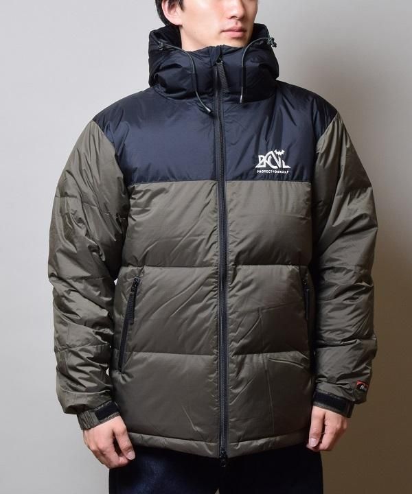 NANGANANGA BACK CHANNEL hooded down jacket L