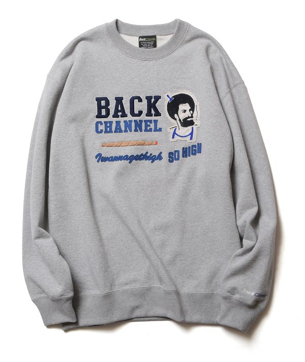 Back Channel】ZIG ZAG CREW SWEAT