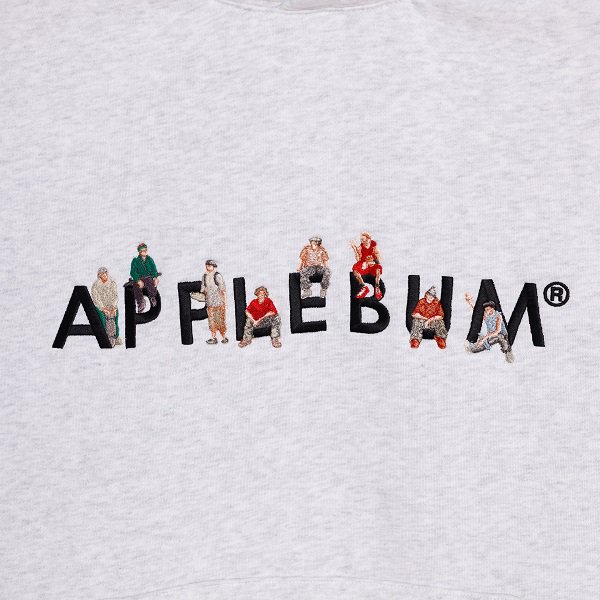 値下げSALE 【APPLEBUM】 GRAFFITI LOGO プルパーカー【ASH】XL - トップス