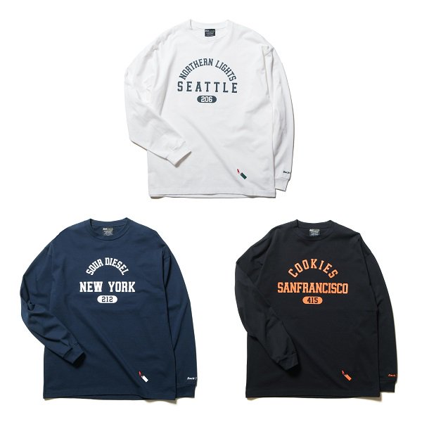 【Back Channel】COLLEGE LOGO LONG SLEEVE T