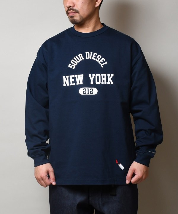 【Back Channel】COLLEGE LOGO LONG SLEEVE T