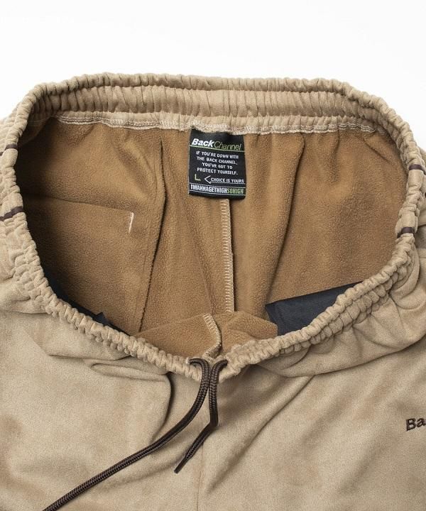 Back Channel】SUEDE TRACK PANTS