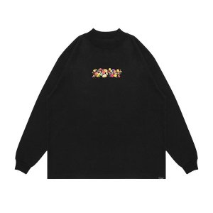 APPLEBUMۡFLOWERS LOGO MOCKNECK L/S T-SHIRT