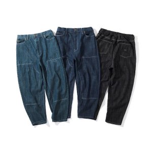 FLATLUXD.KNEE BALLOON DENIM SLAB