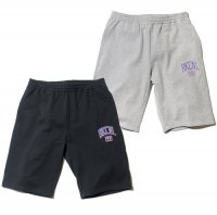 Back ChannelCOLLEGE LOGO SWEAT SHORTS / BLACK M