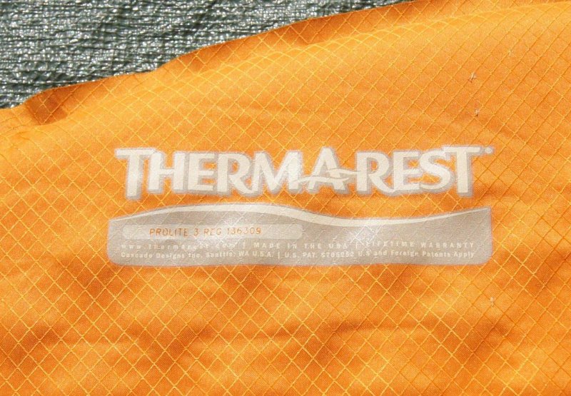 THERM-A-REST サーマレスト＞ PROLITE 3 REG プロライト3レギュラー 