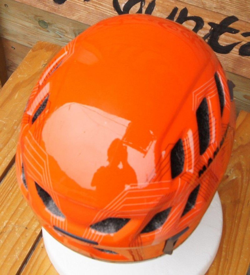 MAMMUT ヘルメット オレンジ Rock Rider - その他アウトドア用品
