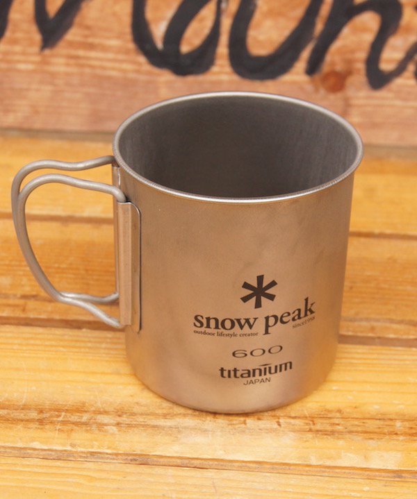 snow peak スノーピーク＞ TITANIUM SINGLE CUP 600 チタン